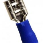 TERMINAL CABLE HEMBRA NO 16-14 FASTON FORRO AZUL PAQ 100 UNIDS