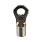 TERMINAL DE OJO PARA ALTA TEMPERATURA DE ACERO INOXIDABLE 483C PARA CABLE 12-10 AWG CON OJO DE 3.78MM DE DIAMETRO INTERNO PAQ 100 UNIDS