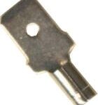 TERMINAL CABLE MACHO NO 16-14 ACERO INOXIDABLE .250 PAQ 100 UNIDS