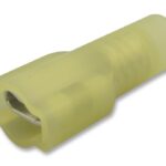 TERMINAL CABLE HEMBRA NO 12-10 AMARILLA AISLADA COMPLETA NYLON PAQ 100 UNIDS