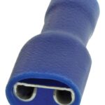 TERMINAL CABLE HEMBRA NO 16-14 AZUL AISLADA COMPLETA PAQ 100 UNIDS