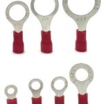 TERMINAL DE OJO (5MM DIA) PARA CABLE 22-16AWG FORRO ROJO