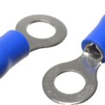 TERMINAL TIPO OJO AWG 16-14 5/32 AZUL AISLADA PAQ 100 UNIDS