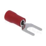 TERMINAL HORQUILLA AWG 22-16 ROJO 5/32 PULGADAS PAQ 50 UNIDS