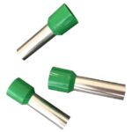 TERMINAL DE PIN HUECO MARCA TM PARA CABLE 16MM2 / 6AWG COLOR VERDE PAQUETE DE 100UNDS