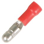 TERMINAL CABLE MACHO NO 22-16 REDONDO BALA 4.0 ROJO PAQ 100 UNIDS