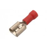 TERMINAL CABLE HEMBRA NO 22-16 FASTON FORRO ROJO PAQ 100 UNIDS