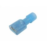 TERMINAL CABLE MACHO NO 16-14 AZUL AISLADA  PAQ 100 UNIDS