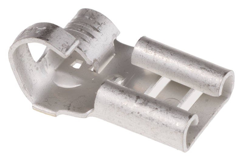 04-45-108_1-1.jpg TERMINAL HEMBRA ESTILO BANDERA PARA ALTA TEMPERATURA DE ACERO INOXIDABLE 483C PARA CABLE 16-14 AWG CON UN ANCHO DE 7.66MM PAQ 100 UNIDS - Imagen 1