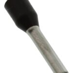 TERMINAL DE PIN HUECO PARA CABLE 16AWG FORRO NEGRO