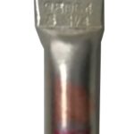 TERMINAL DE COMPRESION DE OJO PARA CABLE 8 AWG 10MM2 ORIFICIO 1/4 PULGADAS DE BARRIL LARGO COBRE ELECTRO ESTAÑADO 600 VOLTIOS 90C CODIGO DE COLOR ROJO