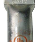TERMINAL DE COMPRESION DE OJO PARA CABLE 3/0 AWG  ORIFICIO 1/2 PULGADAS DE BARRIL LARGO COBRE ELECTRO ESTAÑADO 600 VOLTIOS 90C CODIGO DE COLOR NARANJA