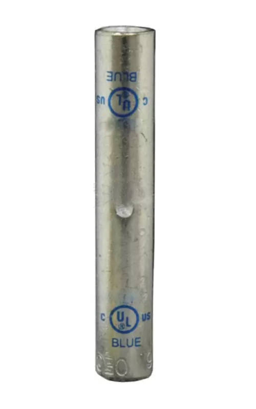 04-45-270_1.jpg UNION / JUNTA DE ENTALLAR TUBULAR DE COBRE ESTAÑADO PARA CABLE 6 AWG UL - Image 1