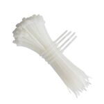 AMARRA PLASTICA BLANCA 450MM X 4.8MM 18 PULGADAS PAQUETE X 100UND