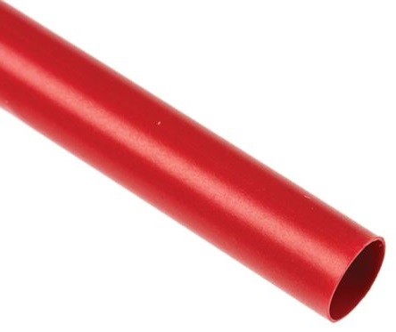 04-52-016_1-1.jpg FORRO O TERMOCONTRACTIL COLOR ROJO DIAMETRO INICIAL 25 MM DIAMETRO YA ENCOGIDO 12.5 MM TEMPERATURA MAXIMA 125 GRADOS C - Imagen 1