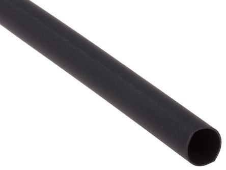 04-52-046_1.jpg FORRO O MANGA TERMOCONTRACTIL POR METRO DIAMETRO INICIAL 6 MM DIAMETRO YA ENCOGIDO 3 MM COLOR NEGRO TEMPERATURA MAXIMA 125 GRADOS C - Image 1