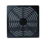 REJILLA PLASTICA NEGRA CON FILTRO PARA VENTILADOR 120 X 120MM