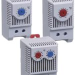 TERMOSTATO DOBLE 0-60C NC/NO 10A 250V RIEL DIN