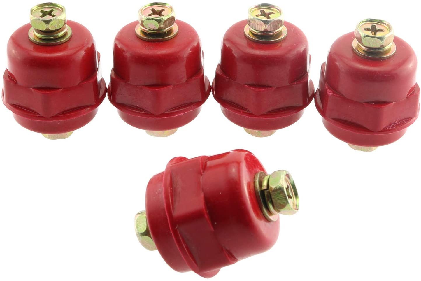 04-57-003_1.jpg AISLADOR PARA BARRAJE 6KV 27MM X 25MM ROJO - Image 1