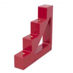 AISLADOR ESCALONADO PARA BARRAS MARCA TM AISLAMIENTO 12KV RESISTENCIA A LA TRACCION 600LBS TAMAÑO 148MM DE ALTO X 165MM DE BASE X 30MM DE GRUESO 4 ESCALONES TAMAÑO DEL ESCALON 33MM X 33MM CON ROSCA M8