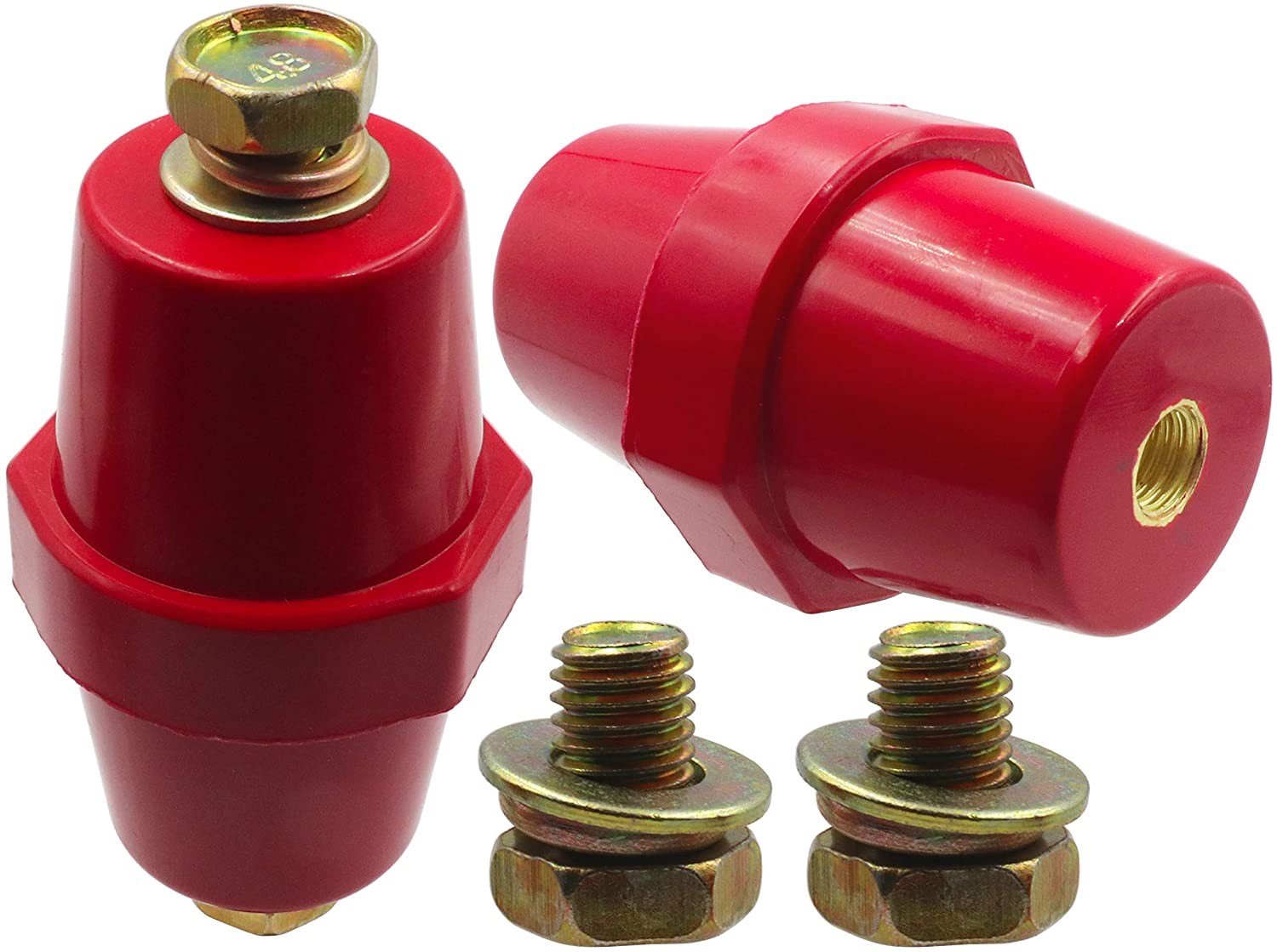 04-57-034_1.jpg AISLADOR PARA BARRAJE 50 X 76MM ROJO - Image 1