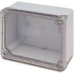 CAJA PASO TAPA POLICARBONATO TRANSPARENTE IP55 160X135X83 MM