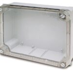 CAJA PASO TAPA POLICARBONATO TRANSPARENTE IP55 310X240X125 MM
