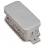 CAJA DE PASO MINIBOX IP55 TAPA CIERRE PRESION 90MM X 43MM X 39MM 10-19MM DIAMETRO 3050 FAMATEL