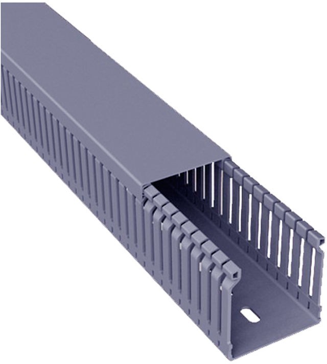 04-58-117_1.jpg CANALETA PLASTICA RANURADA 25 x 25 MM x 2M LARGO - Image 1
