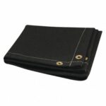 TELA PROTECTORA PARA SOLDADURA 1.22 ALTO X 1.83 ANCHO 1.27MM GROSOR NEGRO