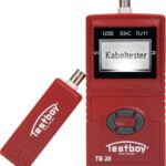 PROBADOR DE REDES PROFESIONAL CON PANTALLA LCD PARA CONEXIONES CON USB RJ11 RJ45 Y CABLES BNC