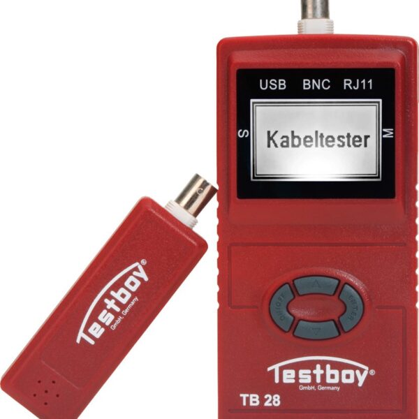 PROBADOR DE REDES PROFESIONAL CON PANTALLA LCD PARA CONEXIONES CON USB RJ11 RJ45 Y CABLES BNC