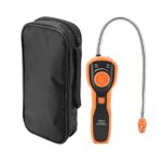 MEDIDOR DE FUGAS PORTATIL PARA GAS METANO NATURAL PROPANO ETANO BITANO ACETONA ACOHOL VAPOR AMONIACO CO2 AJUSTABLE ALARMA AUDIBLE Y SONORA RESOLUCION 50PPM 2MIN CALENTAMIENTO INCLUYE MALETIN Y MANUAL.