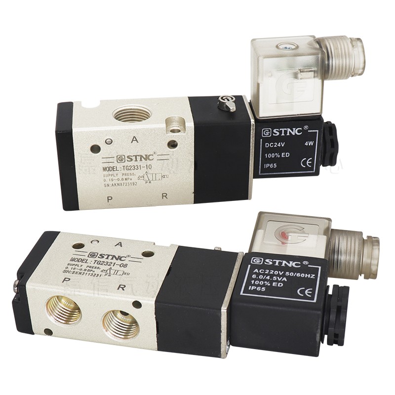 06-01-000_1.jpg VALVULA SOLENOIDE 3/2 1/8 NPT NC 24 VDC INDICADOR LED IP65 - Image 1