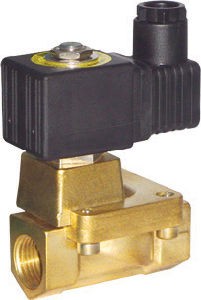 VALVULA SOLENOIDE AGUA/AIRE 3/4 PULGADAS NPT NC142PSI MAX 220V BRONCE