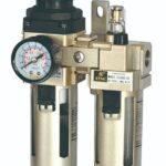 UNIDAD DE MANTENIMIENTO FILTRO + REGULADOR + LUBRICADOR MAX PRESION 145PSI 1700L/MIN 3/8 PULG NPT DRENAJE AUTOMATICO