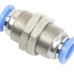 UNION BRONCE CROMADO PARA MANGUERA DE 1/2 PULG DE ACOPLE RAPIDO CON FITTING ROSCADO TIPO PASAMURO