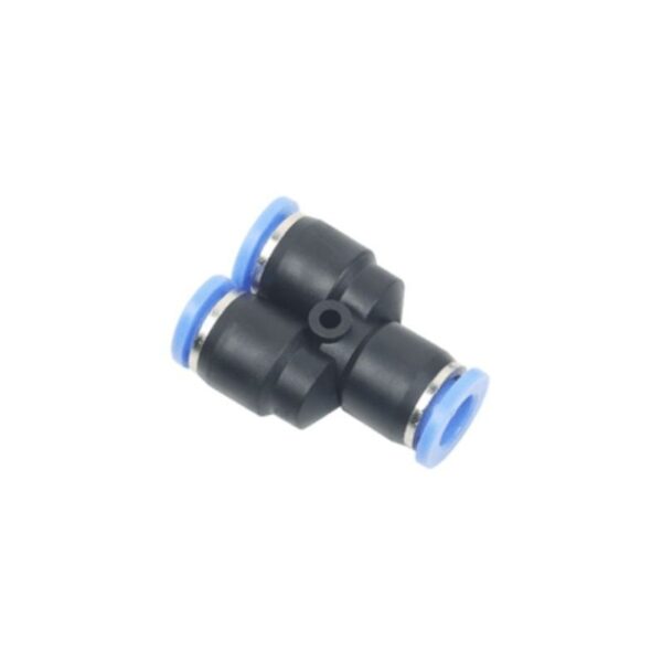 YEE PLASTICA DE ACOPLE RAPIDO PARA MANGUERA 2 X 6MM + 1 X 8MM