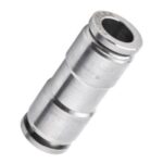 UNION DE ACERO INOXIDABLE 316 PARA MANGUERA DE 6MM DE ACOPLE RAPIDO