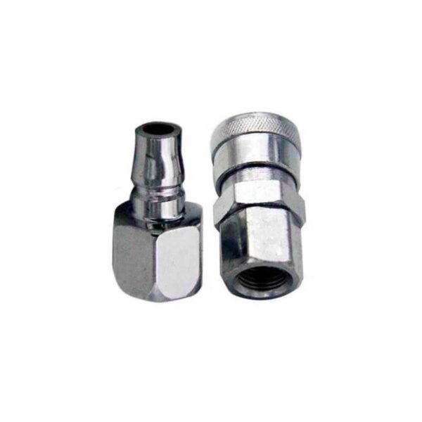 UNION METALICA PARA MANGUERA CONECTOR MACHO + ROSCA HEMBRA 1/8 PULG NPT