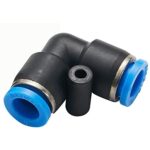 CODO PLASTICO DE ACOPLE RAPIDO PARA MANGUERA 4MM