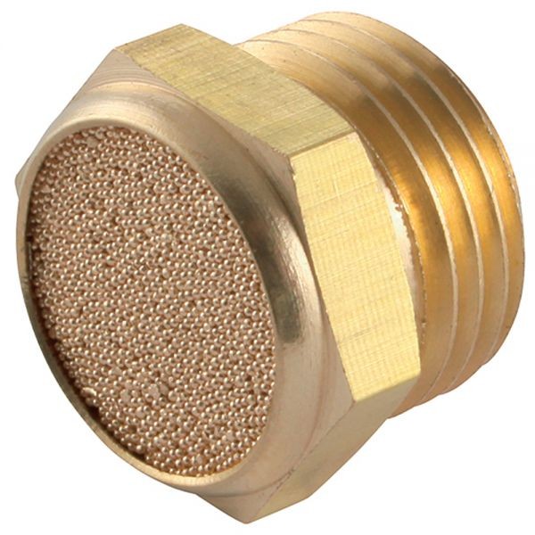 06-05-231_1.jpg SILENCIADOR NEUMATICO DE BRONCE, FILTRO CORTO RASANTE ROSCA 3/8 PULG NPT - Image 1