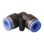 CODO PLASTICO PARA MANGUERA 3/8 PULG CON ACOPLE RAPIDO