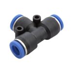 TEE PLASTICA PARA MANGUERA DE 5/16 PULG CON ACOPLE RAPIDO