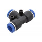 TEE PLASTICA PARA MANGUERA DE 1/2 PULG CON ACOPLE RAPIDO