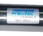 CILINDRO NEUMATICO DOBLE EFECTO 25MM DIAMETRO 80MM CARRERA 1/8 NPT