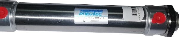 CILINDRO NEUMATICO DOBLE EFECTO 25MM DIAMETRO 80MM CARRERA 1/8 NPT