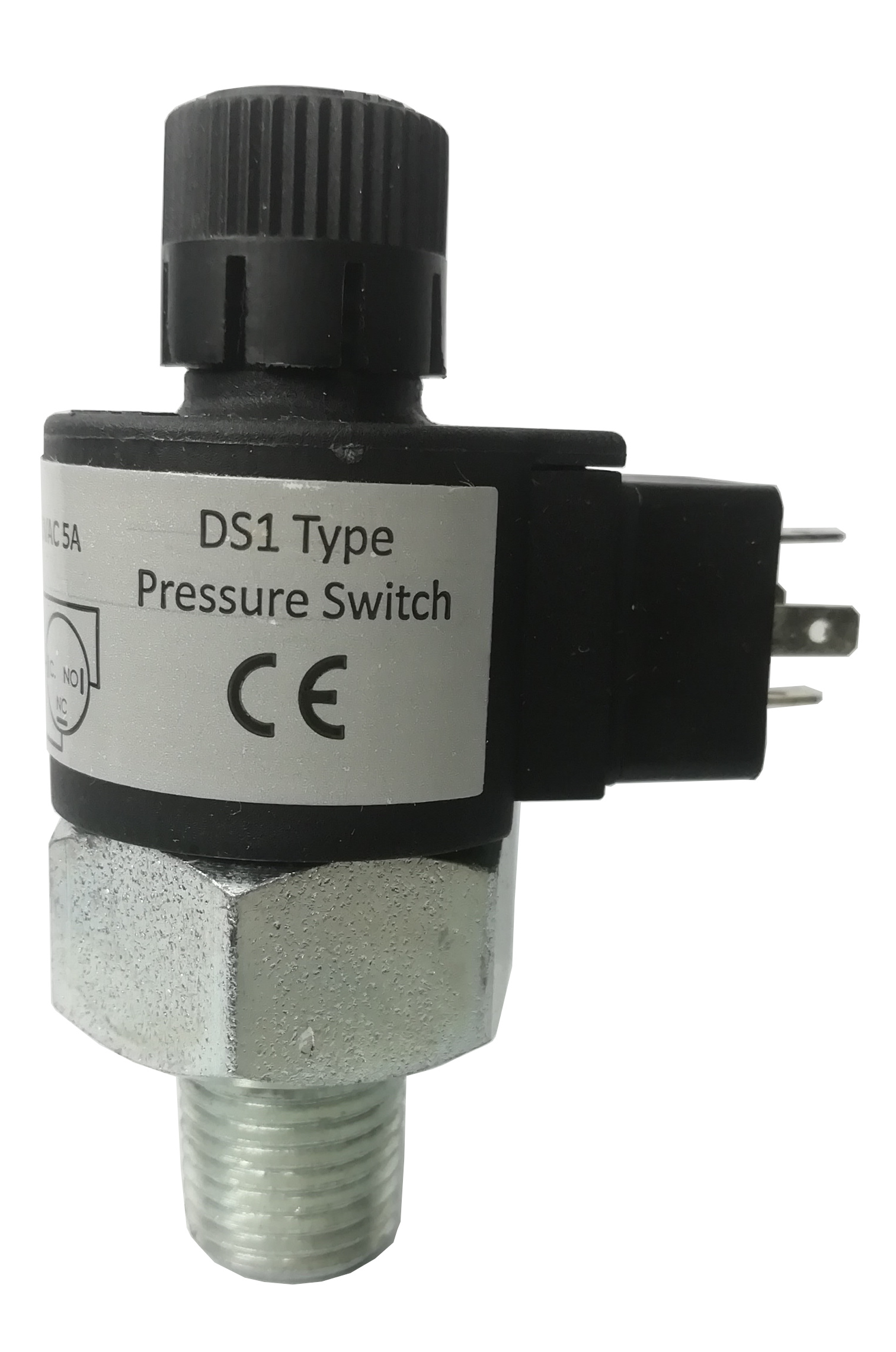 06-09-048_1.jpg SWITCH DE PRESION AJUSTABLE AGUA AIRE Y GAS SALIDA 1/4NPT 2,9-29PSI 1NA+1NC CONECTOR TIPO DIN 43650-A 3A 250VAC - Image 1