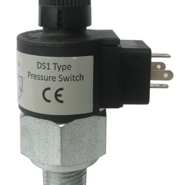 SWITCH DE PRESION AJUSTABLE AGUA AIRE Y GAS SALIDA 1/4NPT 725 - 1450 PSI 1NA+1NC CONECTOR TIPO DIN 43650-A 3A 250VAC