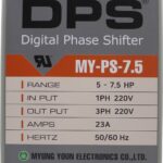 CONVERTIDOR DIGITAL DE FASE PARA MOTORES TRIFASICOS CON RANGO DE CORRIENTE MINIMO DE 16 AMP Y MAXIMO DE 23 AMP. RANGO ESTIMADO DE MOTOR 5 - 7.5HP ENTRADA 1F 220V SALIDA 3F 220V